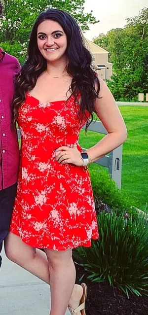 Red Floral Dress Size XL thumbnail 3