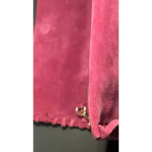 Nuciano Suede Fringe Crossbody‎ Pink Boho Western Festival Chain Strap Clutch thumbnail 11