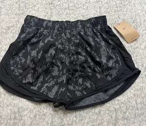 Nike Womens Dri-FIT Running Shorts Black Grey‎ Smoke Print FZ3482-010 Size S NWT thumbnail 1