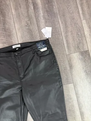 Abercrombie Black Leather Pants thumbnail 4