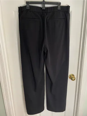 American Eagle Outfitters Black Curvy Wide Leg Dress Trousers Stretch Size 16L thumbnail 6