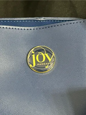 Joy Mangano Leather Structured RFID Navy Blue Tote Bag Women’s Tote NWT thumbnail 3