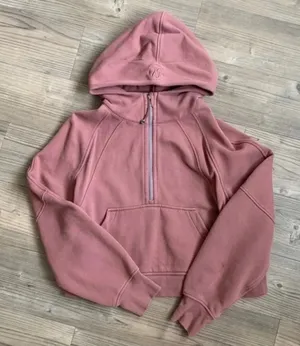 Lululemon Oversized Scuba Half-Zip in spiced chai in M/L thumbnail 1