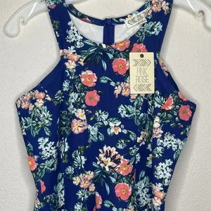 Pink Rose Floral Dress nwt thumbnail 2