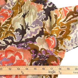 Ralph Lauren BOHO Retro Sheer Chiffon Dress Womens 4 Tie‎ Neck Smocked Indie thumbnail 11