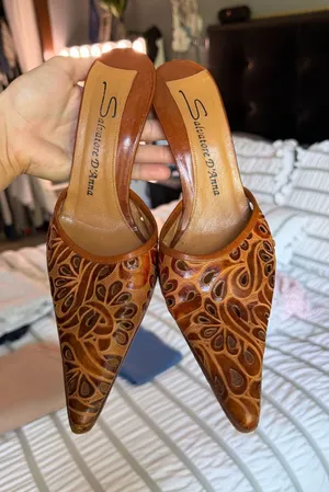 Vintage Salvatore D’Anna Heels Brown Size 7 thumbnail 1