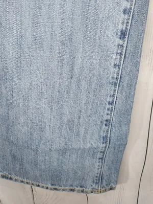 American Eagle Outfitters Light Wash Low-Rise Distressed Bootcut/Flare Y2K Jeans thumbnail 9