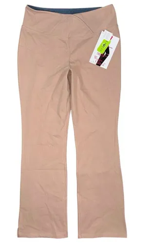 NWT Women with Control Elite Prime Stretch Denim Flare Pants Driftwood Size 16 thumbnail 1