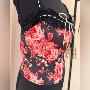 Free People x REVOLVE Belle Floral Corset Top NWT Small thumbnail 5