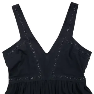 Vintage Abercrombie & Fitch Mini Dress Womens XS Black Beaded Y2K thumbnail 11