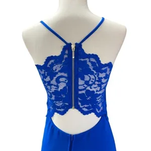 B. Darlin Royal Blue Lace‎ Back Long Formal Gown Size 5/6 Dress thumbnail 4
