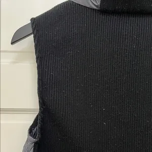 Calvin Klein Black and Gray Duck Down Filled Full Zip Puffer Vest - Size Large thumbnail 9