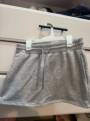 Cotton Skirt Gray Size M thumbnail 2