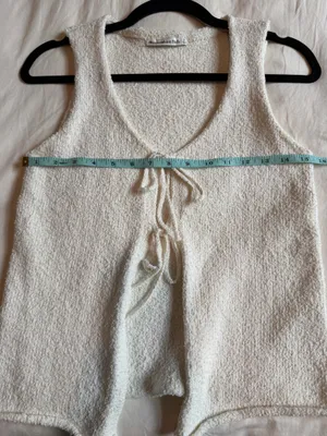 Abercrombie & Fitch Tie-Front Textured Vest thumbnail 9