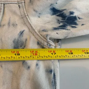 FREE People Rumors Denim Jacket in Jones Tie Dye Blue‎ Size Small EEUC 0436 thumbnail 14