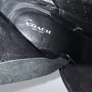 Coach Ultima Knee‎ High Leather Black Heeled Boots Womens Size 9 thumbnail 10
