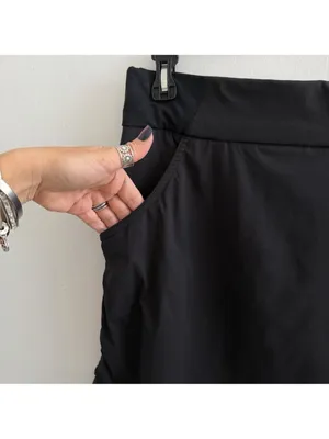 NEW Columbia All Seasons Ruched Skort M Black Hiking Fishing Athletic MEDIUM thumbnail 6
