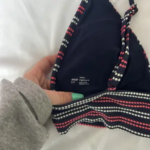 Aerie‎ Womens Size Small Bathing Suit Top Blue Pink Triangle Summer Beach thumbnail 5