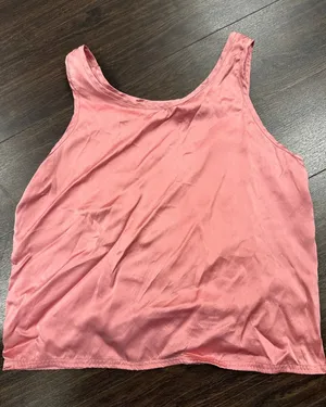 Vintage‎ Victoria's Secret 100% Silk Tank Top Pink Y2K Gold Tag Small thumbnail 1