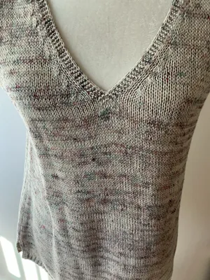 J Jill Marled Knit V Neck Sweater Tank Top- Petite Sm thumbnail 2