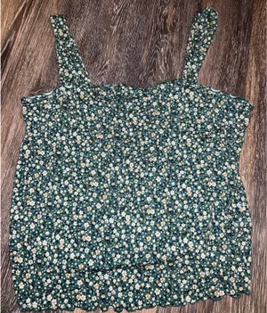American Eagle Top Tank Floral Crop thumbnail 1