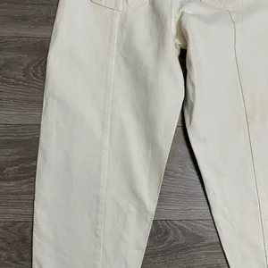 Zara The Petit Women Off White‎ Tapered High Rise Relaxed Fit Boho Jeans Size 6 thumbnail 7