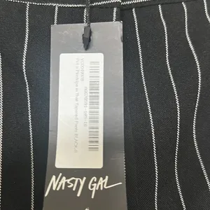 Nasty Gal NWT Pinstripe High Waist Tapered Pant thumbnail 3