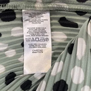 Ann Taylor | Green Dalmation Print Pleated Tank | Small thumbnail 7