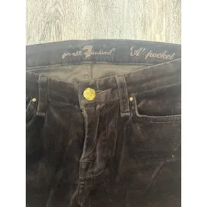 7 For All‎ Mankind A Pocket Velvet Flare Jeans Brown Low Womens Size 26 thumbnail 5