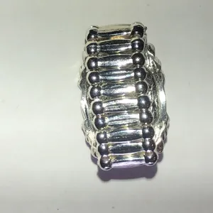 Silver Tone Bohemian Ring with Red Faux Stone thumbnail 3