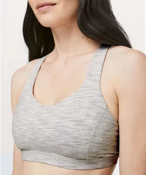 Lululemon Sz 6 Free To Be Serene Bra Light Support C/D Cup Nimbus Battleship thumbnail 1