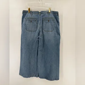 Anthropologie Pilcro High Rise Pleated‎ Wide Leg Trouser Jean Size 32 thumbnail 4