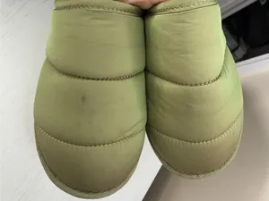 Maeve Anthropologie Puffy Platform Slippers 6/7 Sz S Green thumbnail 5