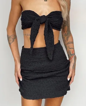 Princess Polly Matilda Set Black Size Six sold out worn once! Perfect condition thumbnail 2