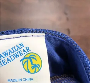 Vintage Hawaiian Headwear Snapback Blue Hawaii Islands Mesh White Rope Hat Cap thumbnail 5