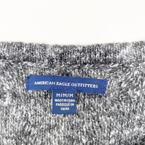 American Eagle Gray Knit Sweater Sz M thumbnail 4