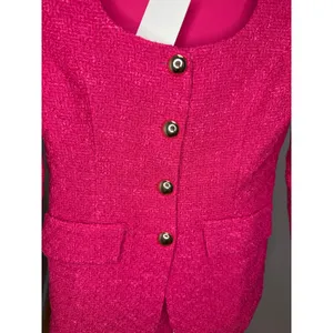 NEW NWT Amanda Uprichard KYA Romper ViVA Tweed Women's XS Pink thumbnail 6
