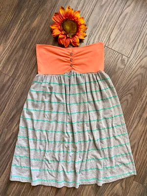 Striped Halter Style Dress/Coverup | MEDIUM | thumbnail 4