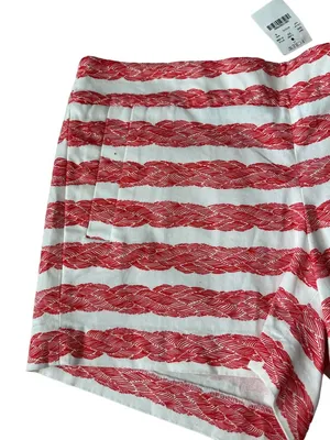 J CREW Rope Print Striped Stretch Shorts Size 8 NEW thumbnail 8