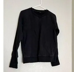 Athleta Sweatshirt Womens Small S Black Pullover Long Sleeve Crewneck Sports thumbnail 1