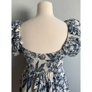 Abercrombie & Fitch Emerson Poplin Puff Sleeve Mini Dress thumbnail 6