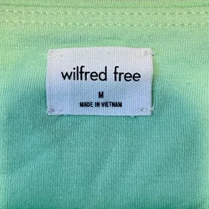 1057 |‎ Wilfred Free Aritzia Slim Fit Orbit Crop Top Tank Lime Green Womens M thumbnail 5