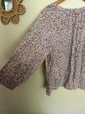 Loft outlet floral blouse (L) thumbnail 6