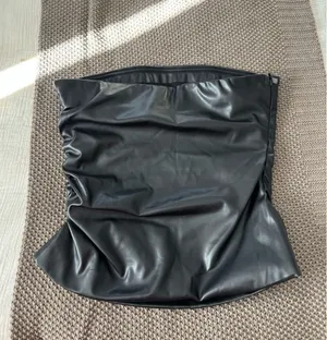 Leather Tube Shein Top Faux thumbnail 5