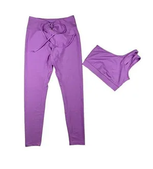 Year Of Ours - Robin Bra and Year Leggings in Tulip Purple thumbnail 1