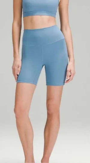 Lululemon Align High-Rise Short 6 Utility Blue Sz 2 thumbnail 1