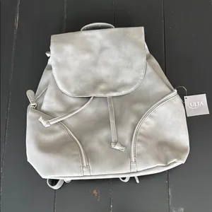 Ulta Beauty Gray Backpack with Adjustable Straps and Flap Closure thumbnail 1