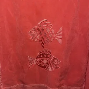 Johnny Was T-Shirt Coral Fish Appliqué Drop Waist Dress thumbnail 5