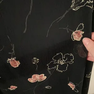 Pendleton crepe georgette floral print midi skirt vintage in black size 12 thumbnail 5