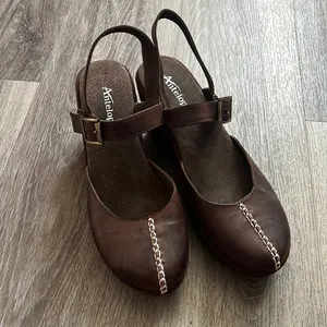 Antelope Brown Womens Boho Leather Platform Mary Jane Wedge Sandal 41 thumbnail 5